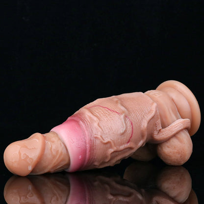 Manchon gonflable pour pénis Fantasy Canine – Jouets sexuels en silicone pour l'extension du pénis et le contrôle de l'éjaculation
