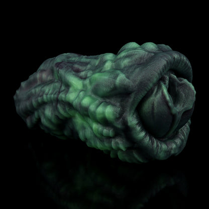 Mutant Flesh Pocket Pussy – Keratinised Creature Stroker | Platinum Silicone Fantasy Masturbator