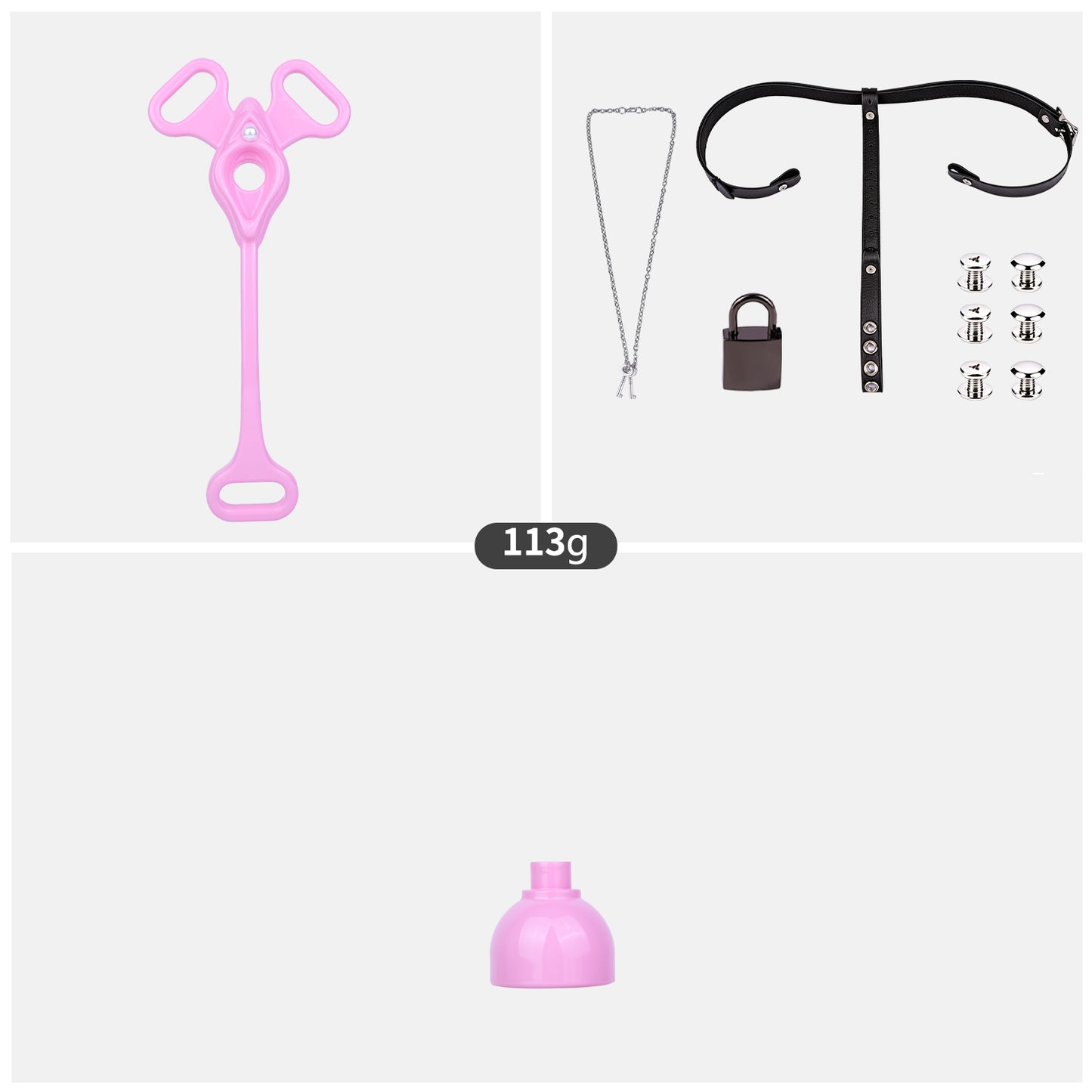 The Dream Chaser Pink Chastity Belt: Adjustable Elastic Fetish Gear & Premium BDSM Toys