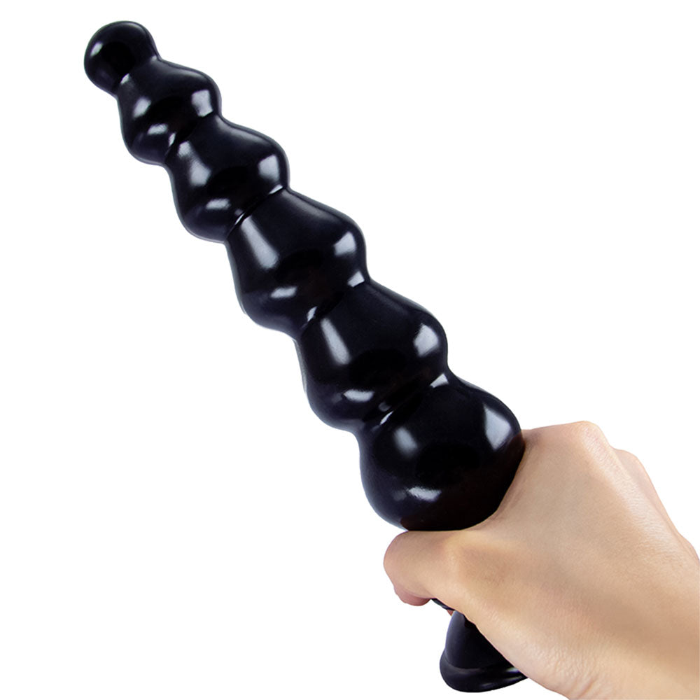 Godes en silicone à perles anales géantes - Plug anal énorme et doux avec grande ventouse