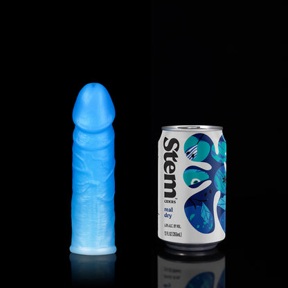 Luminous Life Size Cock Sleeve Enlarger - Realistic Dildo Penis Ring Silicone Sex Toy for Men