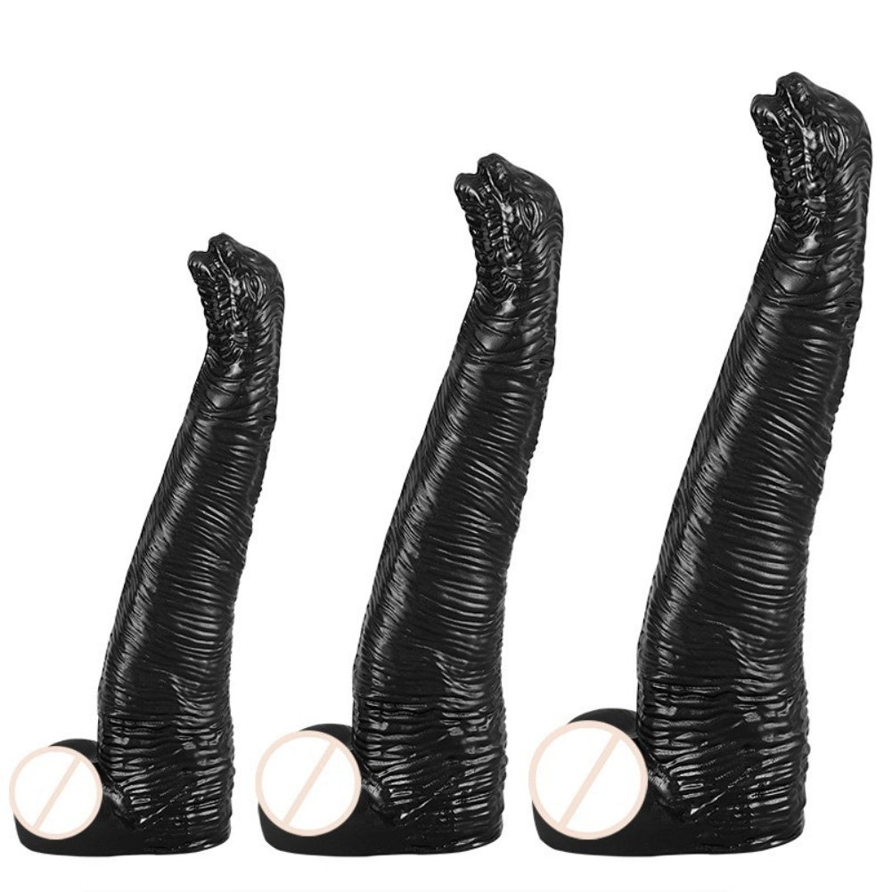 Fantasy Brachiosaurus Anal Drake Dick – Gerippte Textur für orgiastische weibliche Masturbation