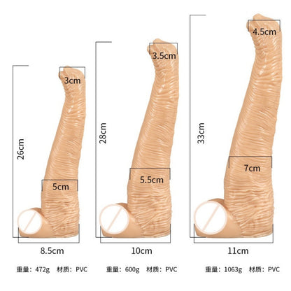 Fantasy Brachiosaurus Anal Drake Dick – Gerippte Textur für orgiastische weibliche Masturbation