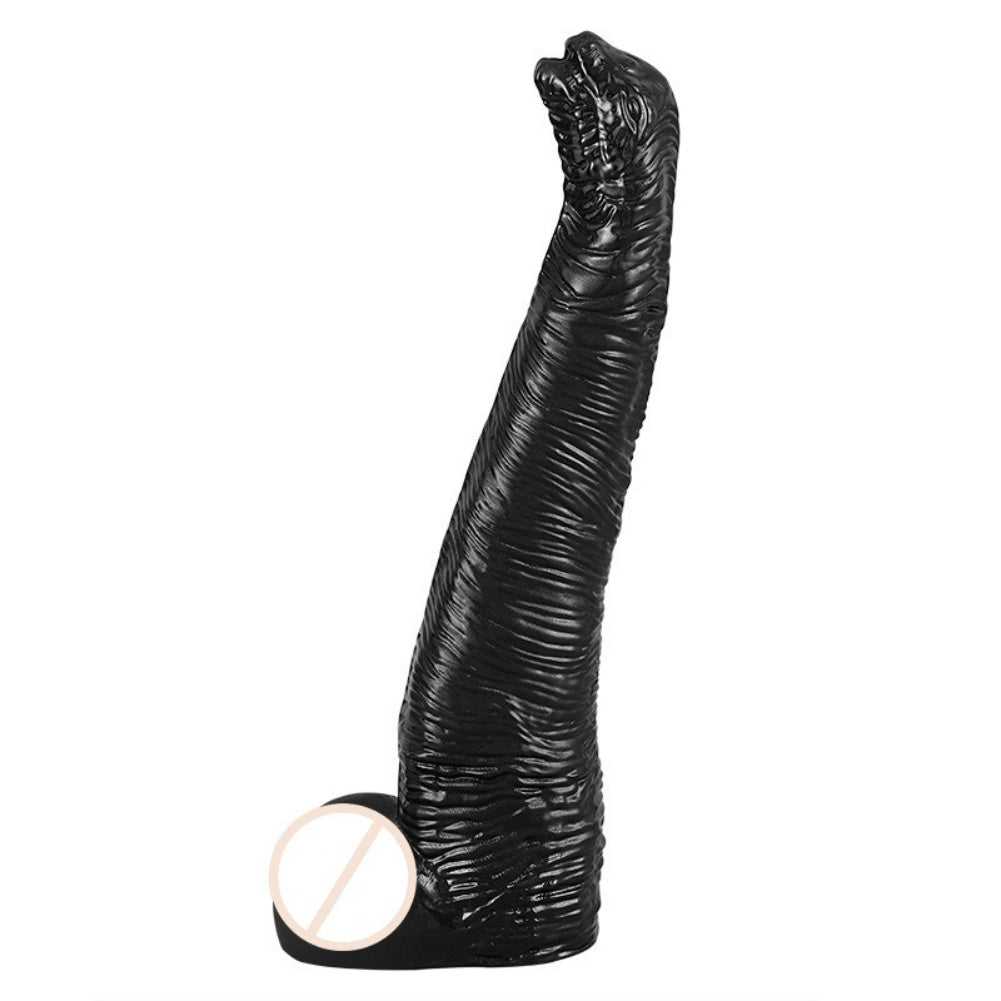 Fantasy Brachiosaurus Anal Drake Dick – Gerippte Textur für orgiastische weibliche Masturbation