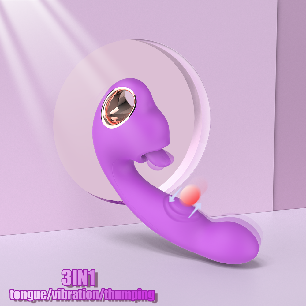 Fantasy Silicone Insertable Thrusting Dildo Vibrating Magic Wand – G-Spot Stimulating Female Toy
