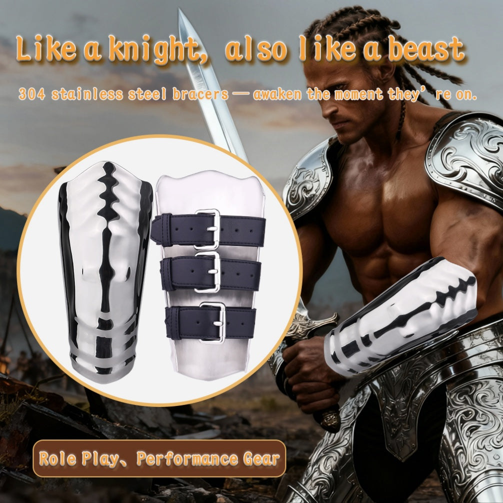 Metal 304 Stainless Steel Bondage Arm Cuffs – Heavy Metal BDSM Restraints for Kinky Couples & Roleplay