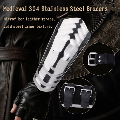 Metal 304 Stainless Steel Bondage Arm Cuffs – Heavy Metal BDSM Restraints for Kinky Couples & Roleplay