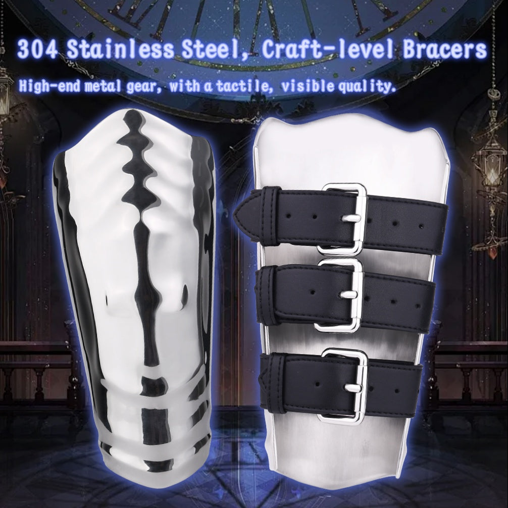 Metal 304 Stainless Steel Bondage Arm Cuffs – Heavy Metal BDSM Restraints for Kinky Couples & Roleplay
