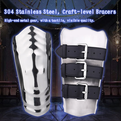 Metal 304 Stainless Steel Bondage Arm Cuffs – Heavy Metal BDSM Restraints for Kinky Couples & Roleplay