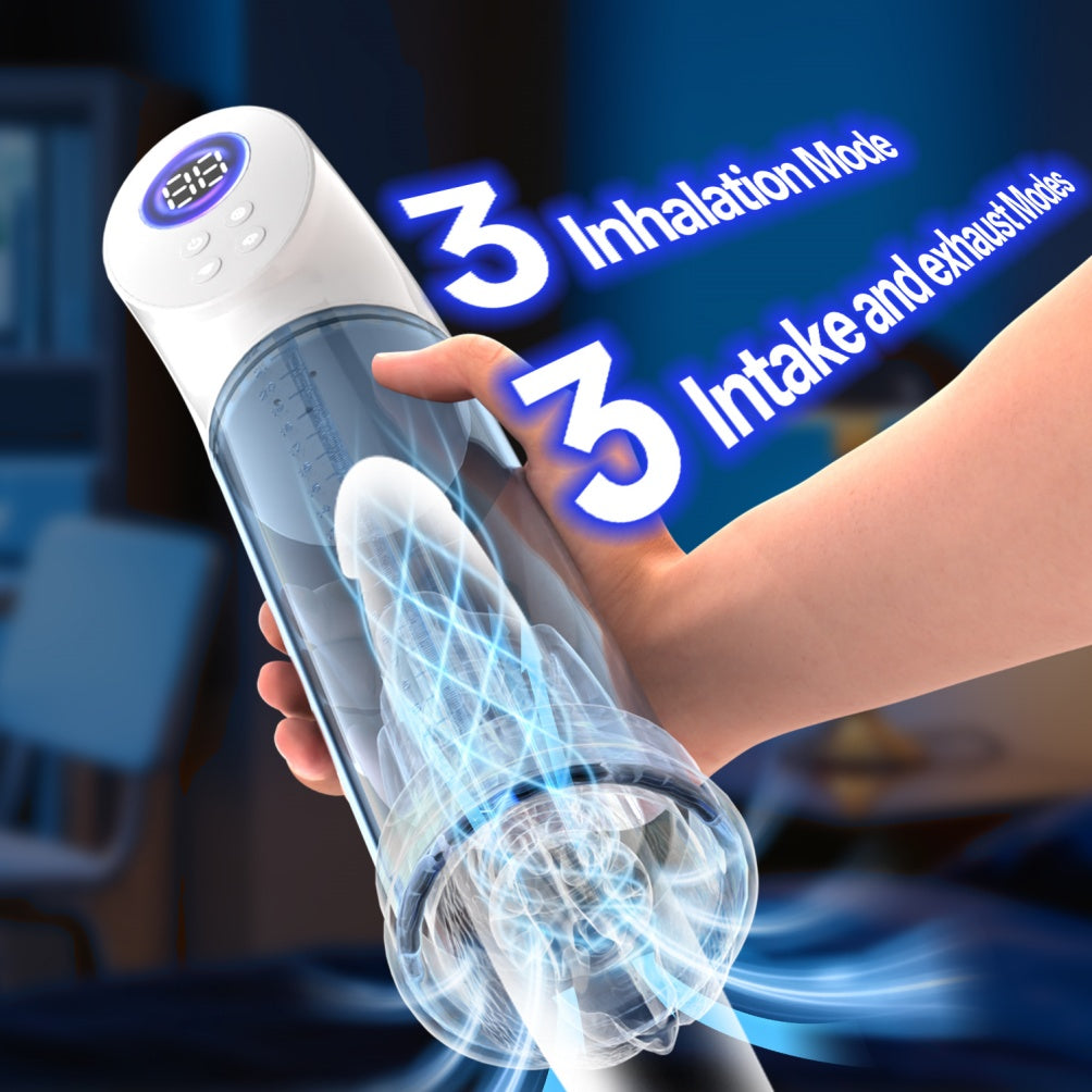 Sucking Massaging Penis Masturbation Cup - Smart Control Male Silicone Blowjob Sex Toys