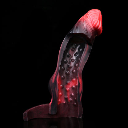 Horsedildo Cock Sleeve Vibrating Penis Sheath - Remote Control Fantasy Male Extension Vibrator