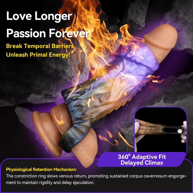 Fantasy Dragon-Claw Penis Sleeve sheath – Spiked Silicone Sex Toys for Male Penetration