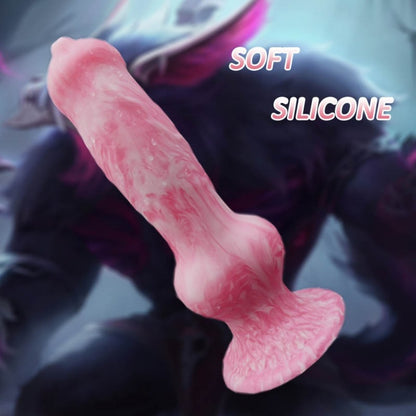 Fantasy Silicone Dog Dildo with Suction Cup – Vaginal Expansion & Orgasmic Massage Sex Toys for Women