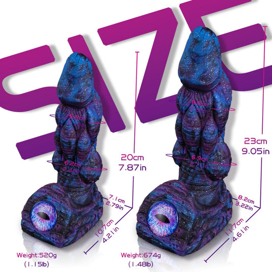 Godemiché en silicone Alien Eye Fantasy - Massage orgasmique mains libres et sextoy monstrueux pour femmes