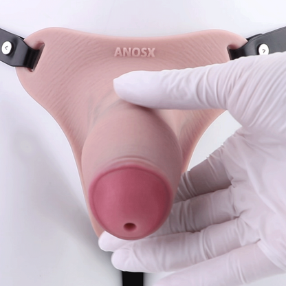 Cage de chasteté masculine réaliste en silicone épais – Dispositif de rétention du sperme et de contrôle de l'orgasme