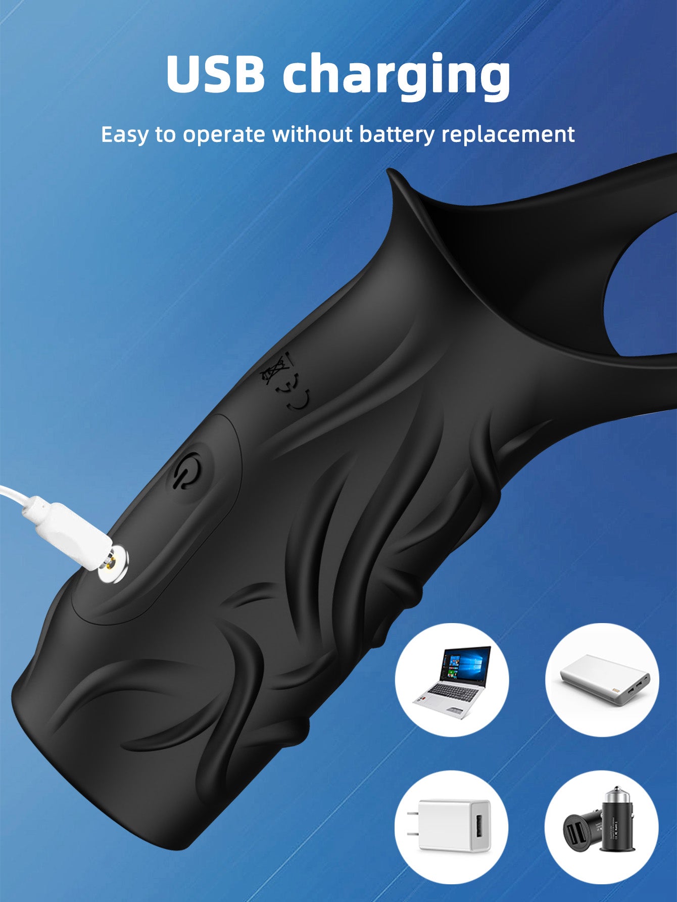 Vibrating Penis Sleeve Sheath - Silicone Cock Extender Delay Ejaculati Domlust Vibrating Penis Sleeve Sheath - Silicone Cock Extender Delay Ejaculati Domlust