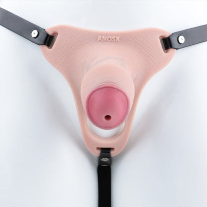Cage de chasteté masculine réaliste en silicone épais – Dispositif de rétention du sperme et de contrôle de l'orgasme