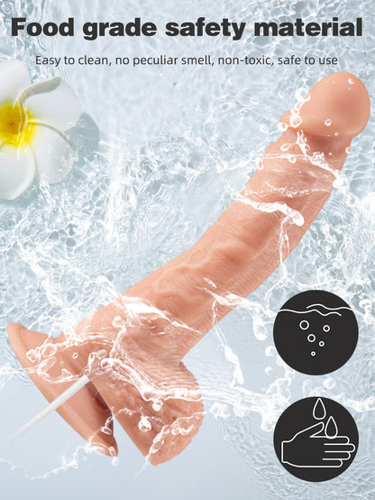 Realistic Penis Ejaculating Dildos - 9 inch Huge Squirting Dildo Sex Toys for Women