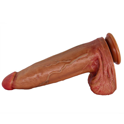 13 inch Huge Silicone Dildo for Women - Big Testicle Realistic Small Glans Thick Anal Masturbator