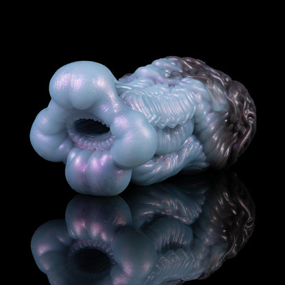 Alien Abyss Pocket Pussy — Iridescent Blue-Purple Fantasy Silicone Masturbator with Textured Creature Canal