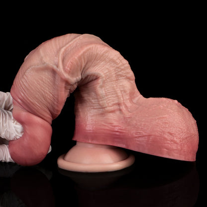 Realistischer Touch-Dildo aus Silikon – Zweischichtiges Design für vaginales Vergnügen