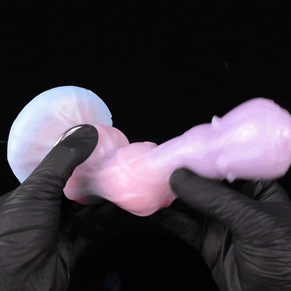 Monster Inflatable Fantasy Beaded Dildo - Vaginal Insertion Expanding Masturbation Toy