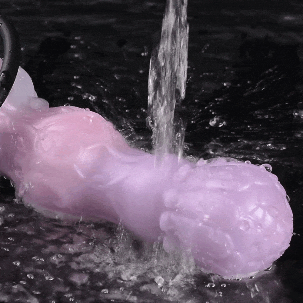 Monster Inflatable Fantasy Beaded Dildo - Vaginal Insertion Expanding Masturbation Toy