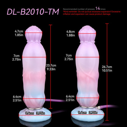 Monster Inflatable Fantasy Beaded Dildo - Vaginal Insertion Expanding Masturbation Toy