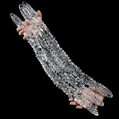 Transparent Silicone Fantasy Dragon Double Penis - Dual Penetration & Orgasmic Massage