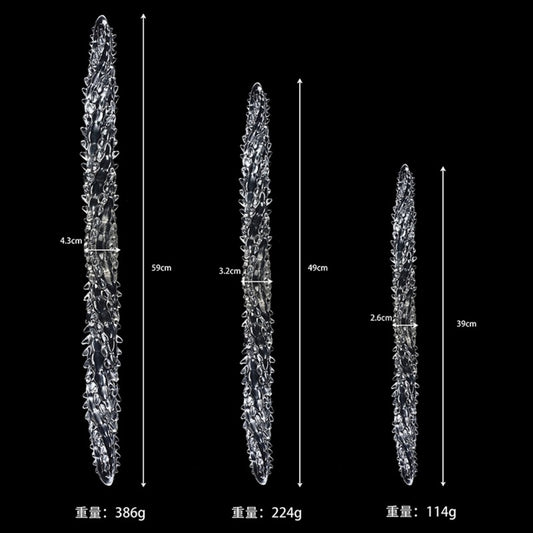 Transparent Silicone Fantasy Dragon Double Penis - Dual Penetration & Orgasmic Massage