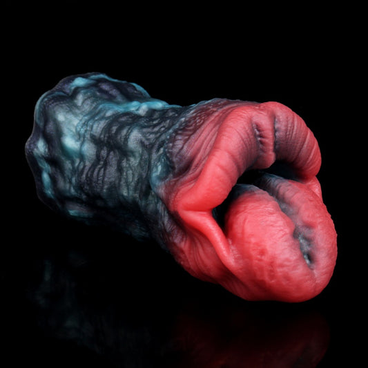 Domlust Abyss Lips – Platinum Silicone Monster Mouth Pocket Pussy Male Masturbator Alien Blowjob Sex Toy for Men