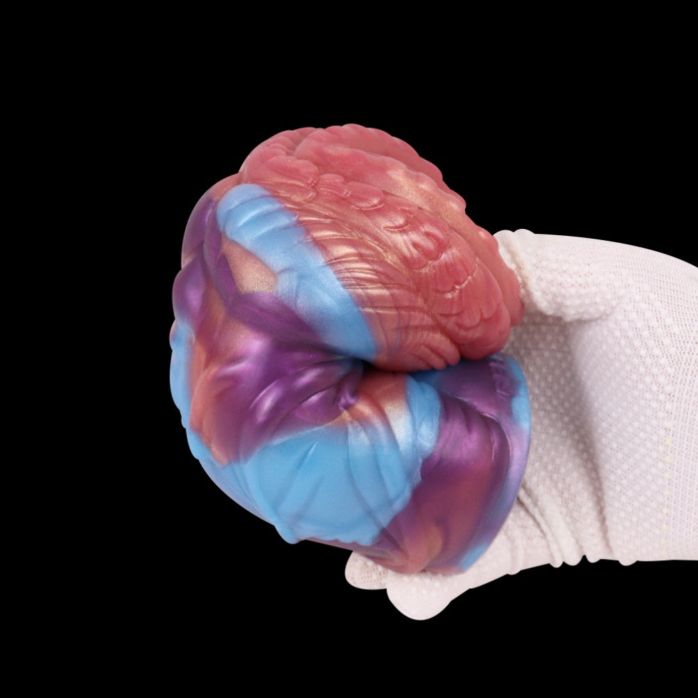 Fantasy Iridescent Silicone Alien Pocket Pussy – Multi-Texture Stimulation for Intense Male Masturbation