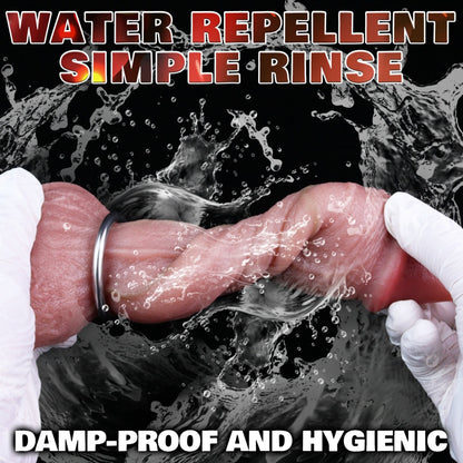 Realistic Ovipositor Dildo – Flesh-Tone Egg-Laying Fantasy Dildo with Suction Cup | Platinum Silicone