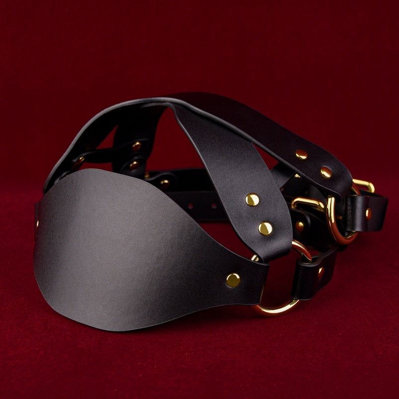 Leather Sex Mask Extreme Restraint - Fantasy Bettie Bondage BDSM Gear