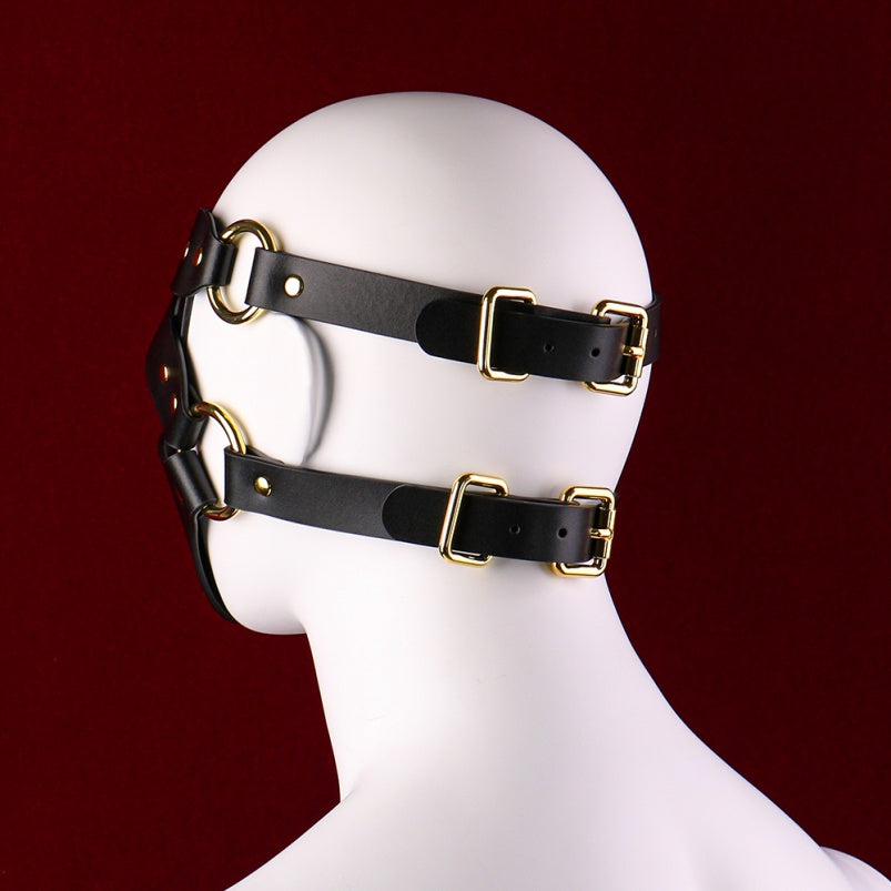 Leather Sex Mask Extreme Restraint - Fantasy Bettie Bondage BDSM Gear