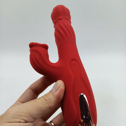 Fantasy Thrusting Vibration G-Punkt Zauberstab - Klitoris-Sauger Orales Masturbationsspielzeug für Frauen