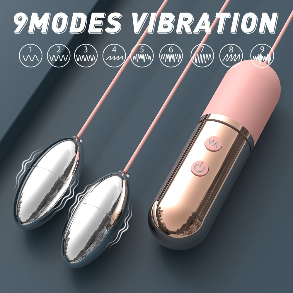 Metal Bullet Vibrator Buttplug - Couples' Erotic Teasing BDSM Toy