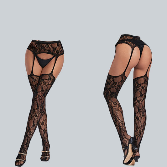 Schwarzer Strümpfe-Bodysuit – Perfekte Alltagskleidung für Damen