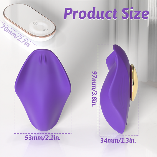 Discreet Strap-On Vibrating Clitoral Stimulating Magic Wand – Wireless Remote Control Female Toy