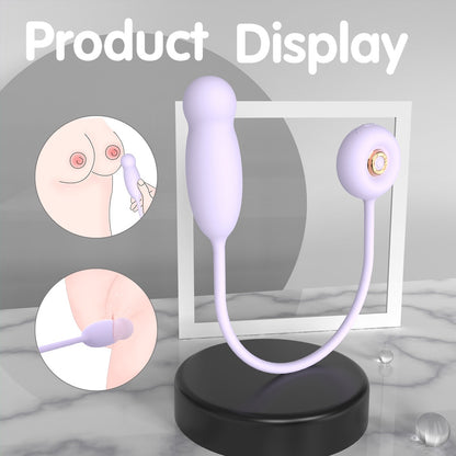 Fantasy Insertion Thrusting G-Spot Vibrator - Telescoping Stimulating Female Vaginal Silicone Toy