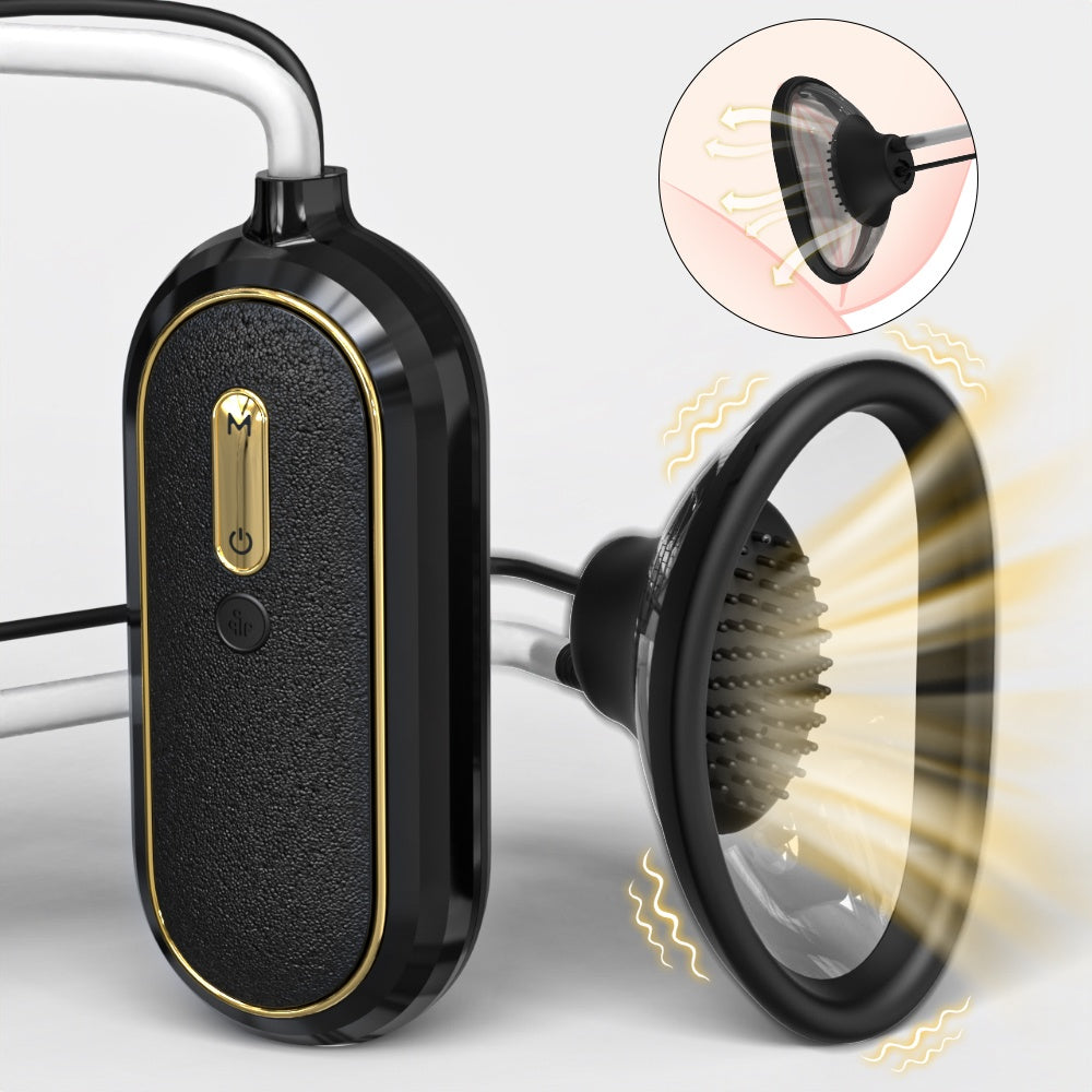 Smart Suction Vibrating Vaginal Pump - Multifunctional Stimulating Female Masturbation Toy