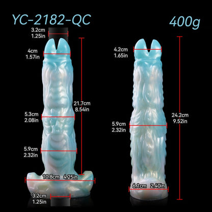 Insertable 8.54in Vaginal Fantasy Ovipositor – G-Spot Stimulating Silicone Dildo