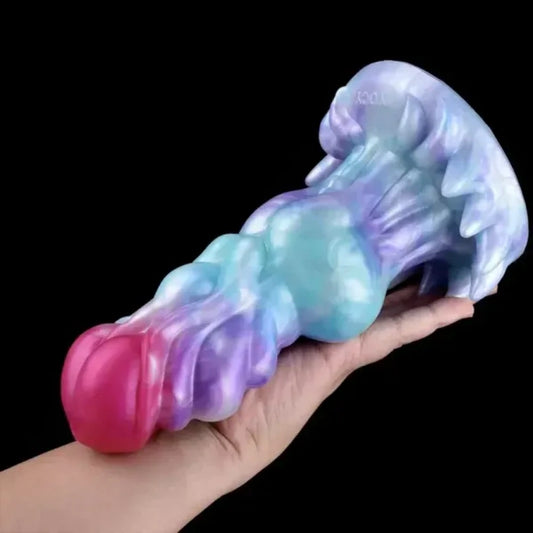 Fantasy Monster Silicone Dog Knot Dildo - Vaginal Partial Expansion Female Masturbation Tool