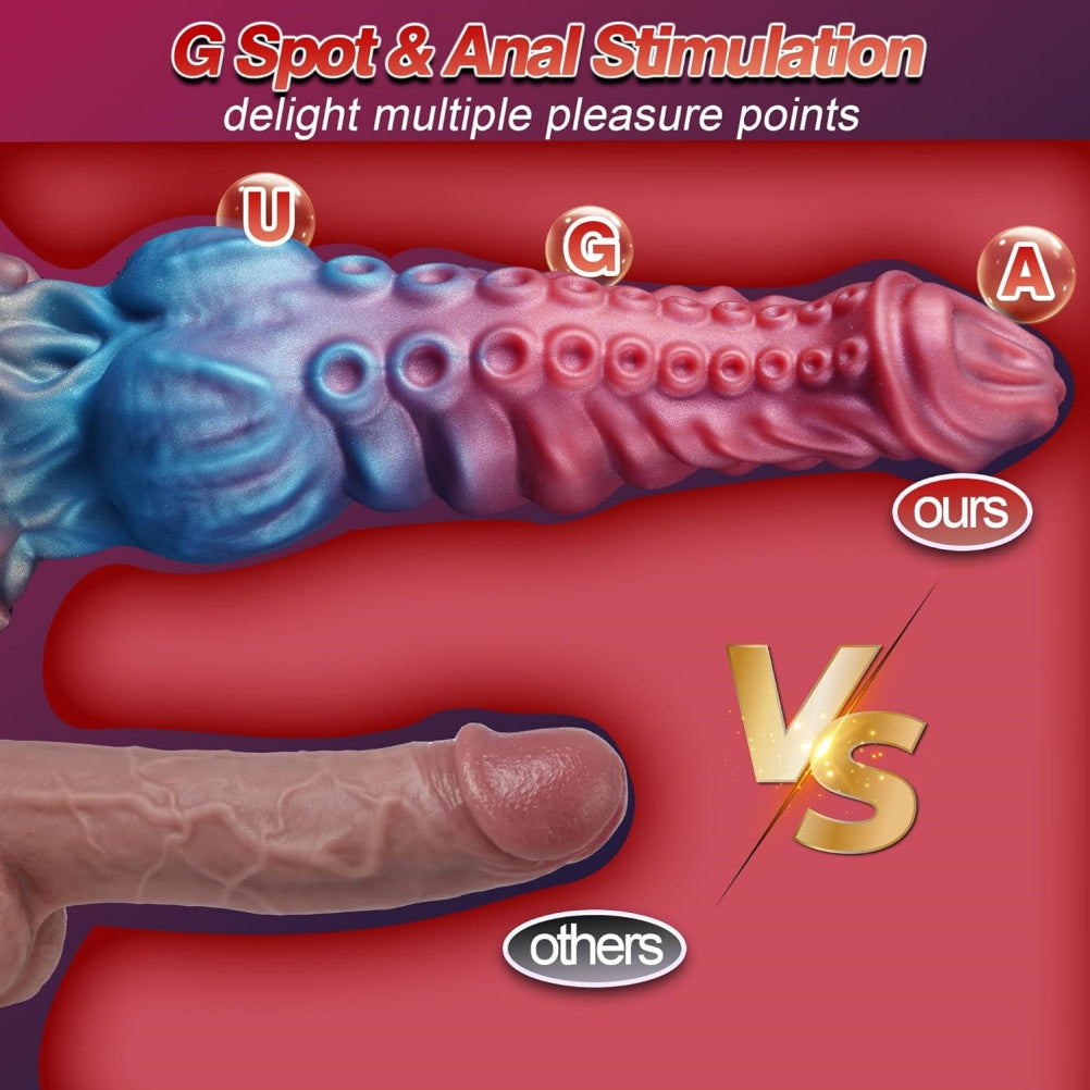 Gode ​​tentacule fantaisie en silicone monstre – Jouet de masturbation féminine pour stimulation du point G