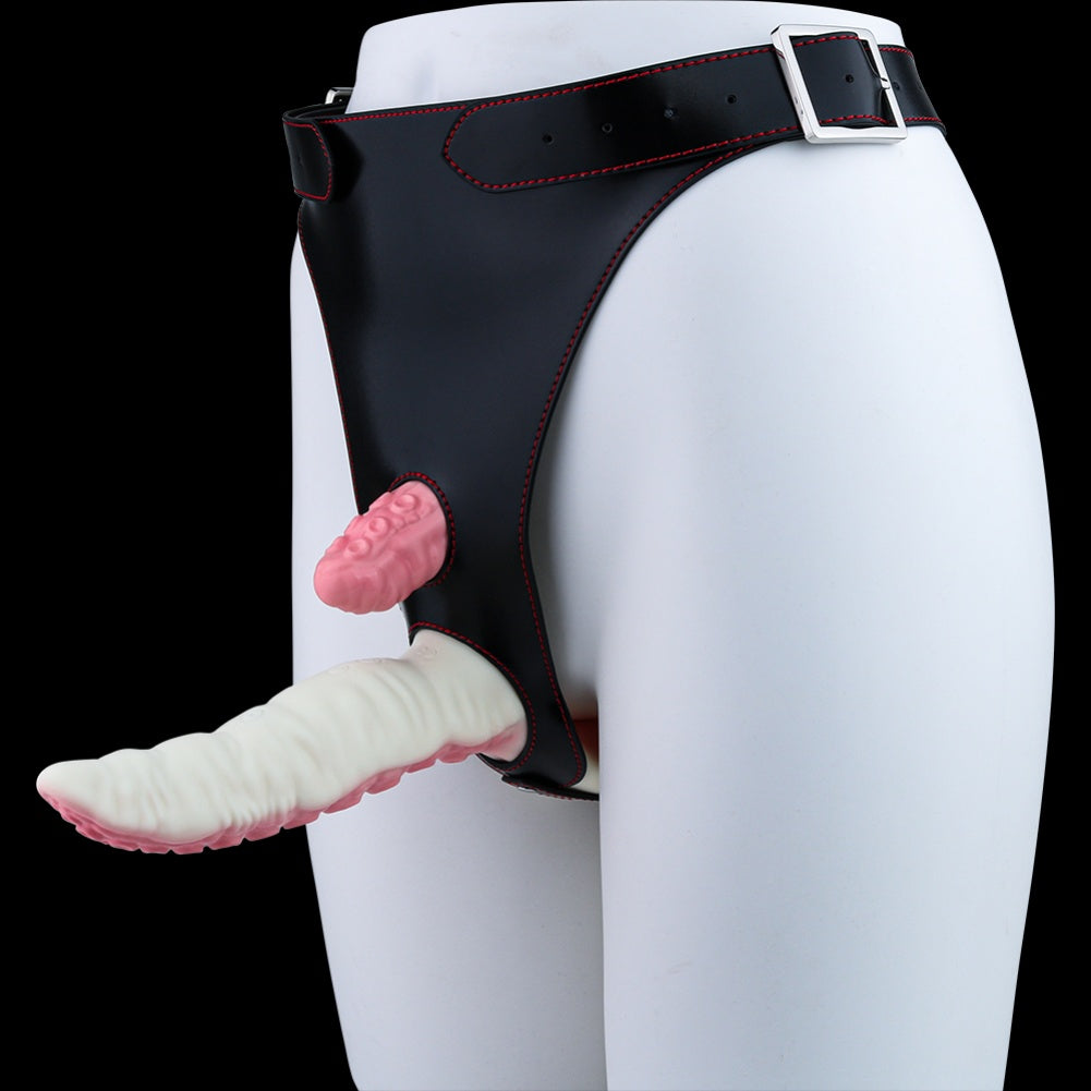 Monster Strap-on Vibrator Tentacle Dildo - Lesbian Sex Silicone Orgasmic Massage Toy