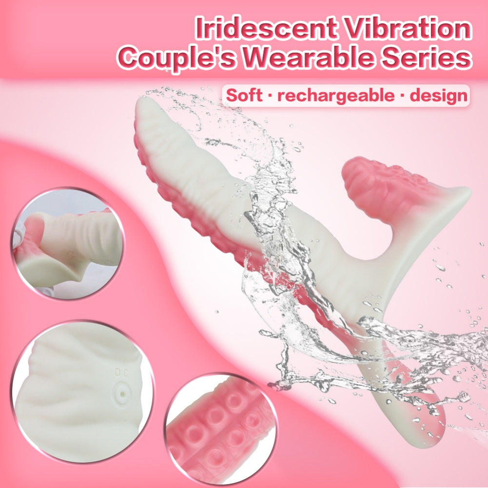 Monster Strap-on Vibrator Tentacle Dildo - Lesbian Sex Silicone Orgasmic Massage Toy