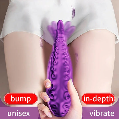 Purple Silicone Octopus Tentacle Finger Vibrator – Wearable G-Spot Stimulator for Precise Pleasure