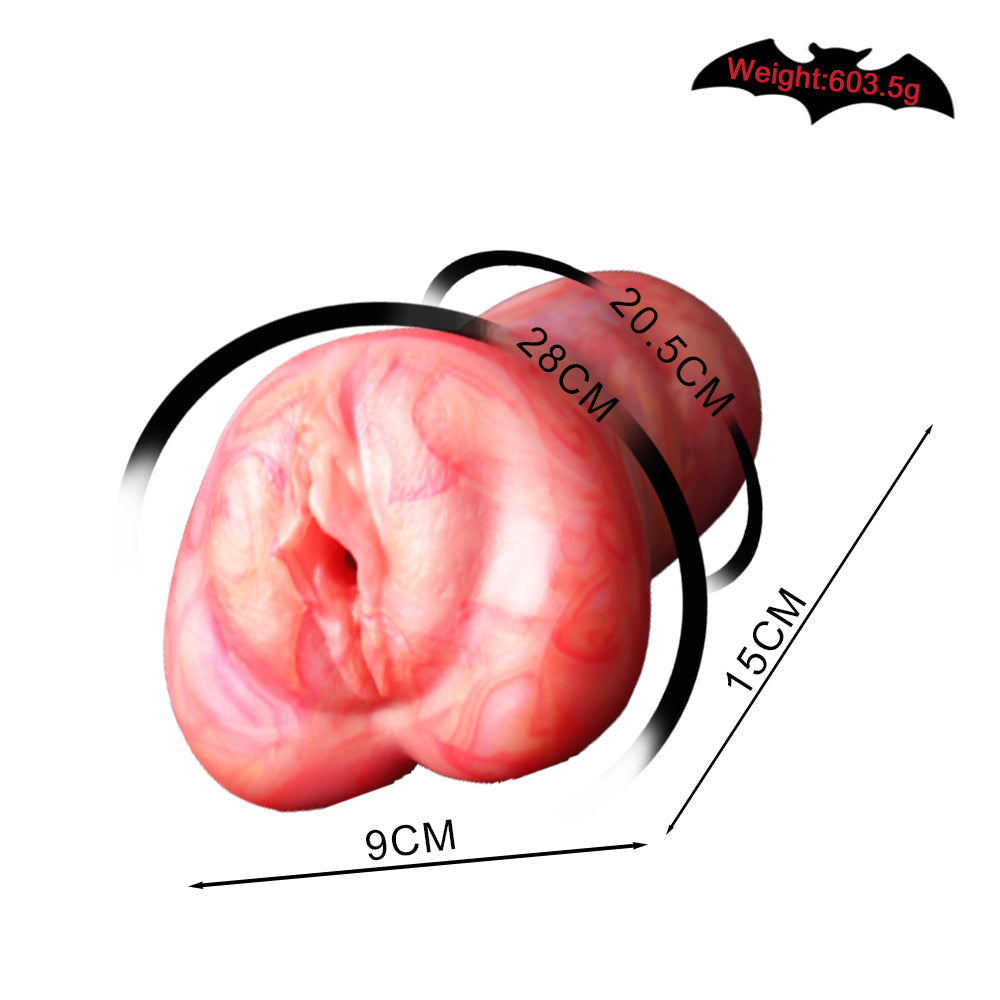 Masturbateur de poche en silicone de qualité supérieure pour homme - Vagin doux aux tons sanguins - Jouet sexuel pour homme