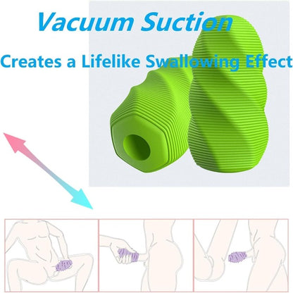 Pocket Pussy Male Masturbator Egg - Vacuum Sucking Penis Massage Sex Toy for Men