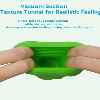 Pocket Pussy Male Masturbator Egg - Vacuum Sucking Penis Massage Sex Toy for Men